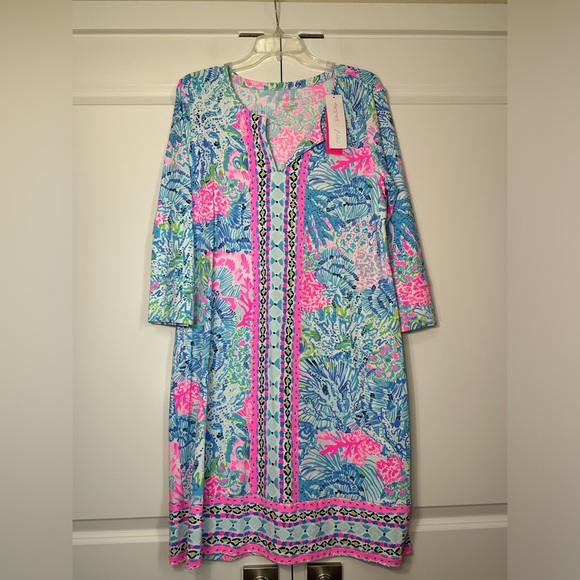 NWT Lilly Pulitzer Nadine Dress Sink Or Swim Engineered Chilly